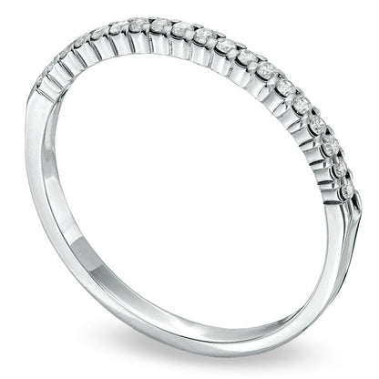 0.17 CT. T.W. Natural Diamond Band in Solid 10K White Gold
