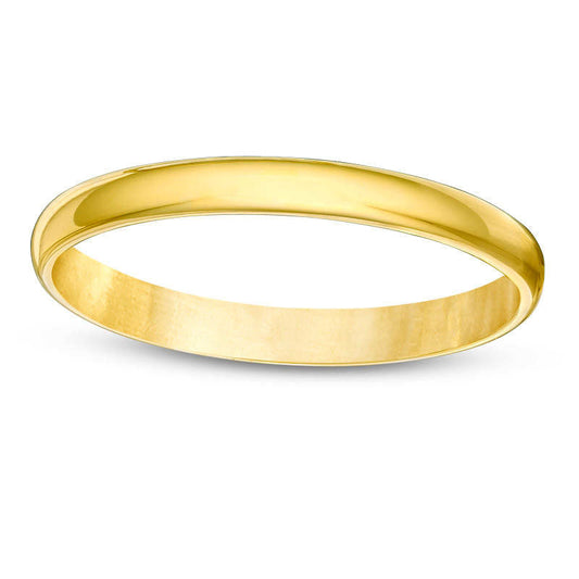 Ladies' 2.0mm Wedding Band in Solid 10K Yellow Gold