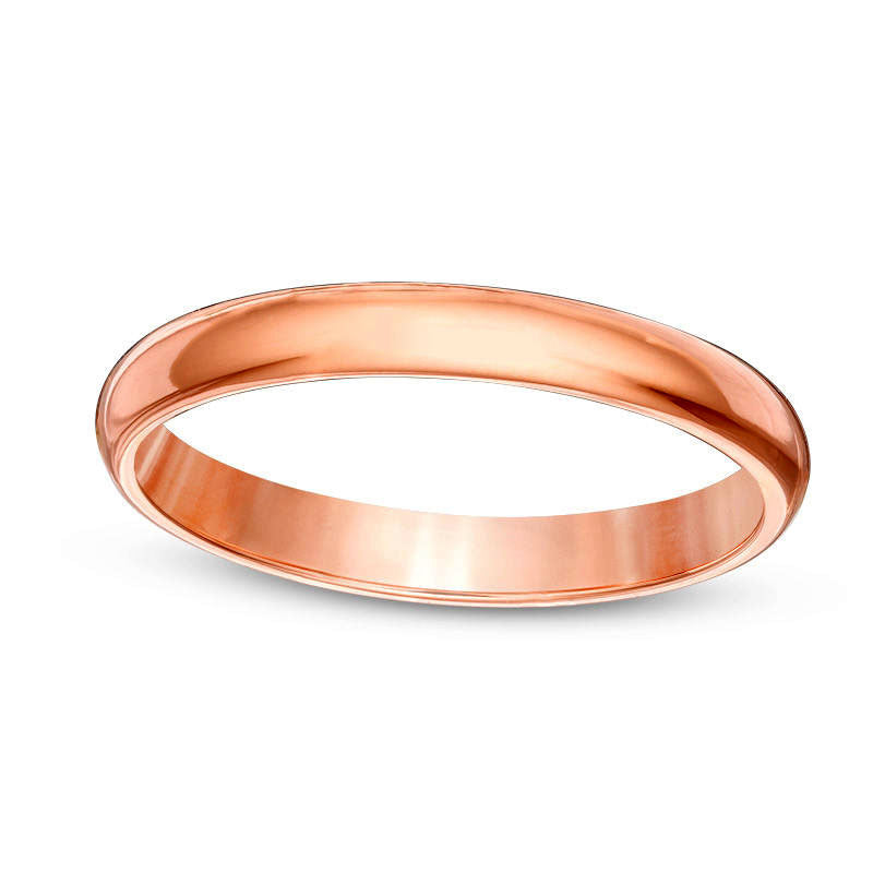 Ladies' 2.0mm Wedding Band in Solid 10K Rose Gold