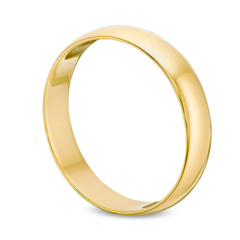 Ladies' 4.0mm Wedding Band in Solid 10K Yellow Gold