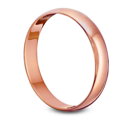 Men's 4.0mm Wedding Band in Solid 10K Rose Gold