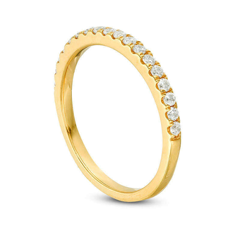 0.33 CT. T.W. Natural Diamond Wedding Band in Solid 10K Yellow Gold