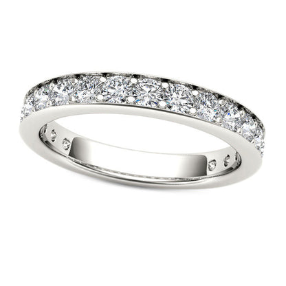 1.0 CT. T.W. Natural Diamond Wedding Band in Solid 10K White Gold