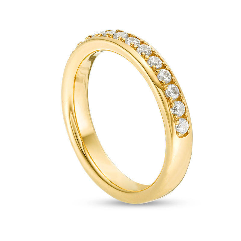 0.50 CT. T.W. Natural Diamond Wedding Band in Solid 10K Yellow Gold