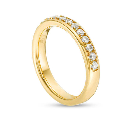 0.50 CT. T.W. Natural Diamond Wedding Band in Solid 10K Yellow Gold
