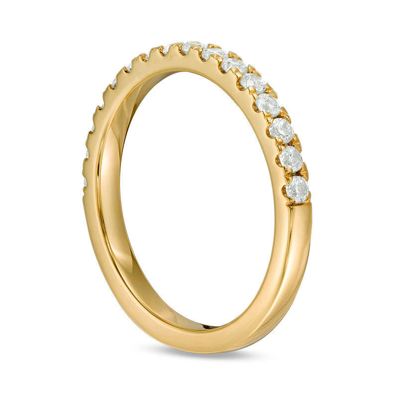 0.38 CT. T.W. Natural Diamond Wedding Band in Solid 10K Yellow Gold