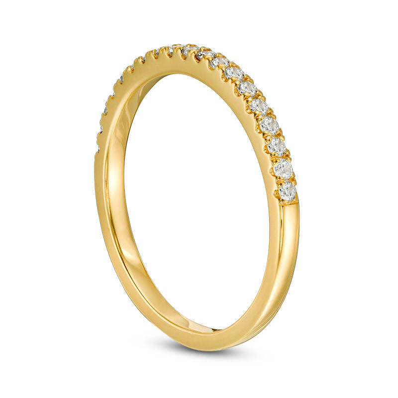 0.25 CT. T.W. Natural Diamond Wedding Band in Solid 10K Yellow Gold