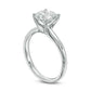 2.0 CT. Certified Natural Clarity Enhanced Diamond Solitaire Engagement Ring in Solid 14K White Gold (I/SI2)