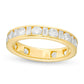 2.5 CT. T.W. Baguette and Round Natural Diamond Alternating Eternity Wedding Band in Solid 18K Gold (G/SI2)