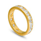 2.5 CT. T.W. Baguette and Round Natural Diamond Alternating Eternity Wedding Band in Solid 18K Gold (G/SI2)