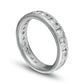 2.5 CT. T.W. Baguette and Round Natural Diamond Alternating Eternity Wedding Band in Solid 18K White Gold (G/SI2)