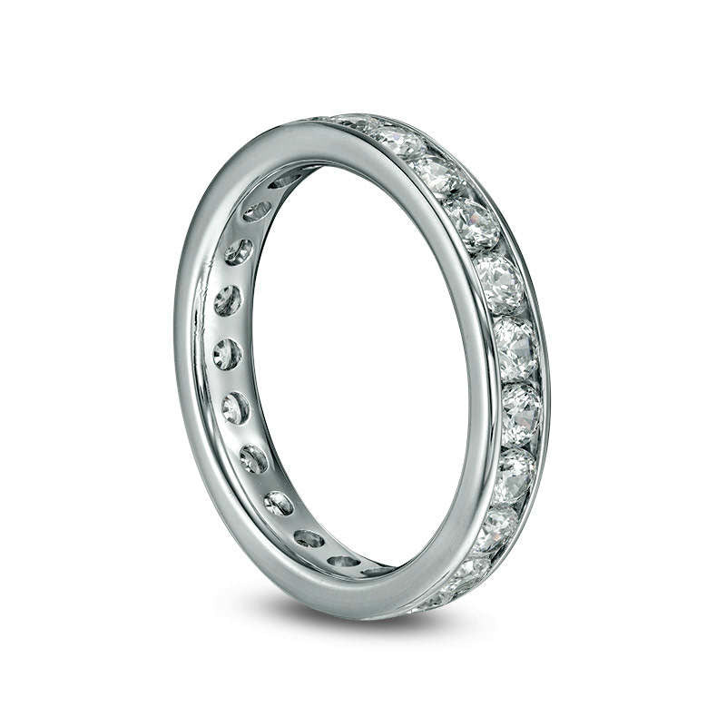 1.5 CT. T.W. Natural Diamond Eternity Band in Solid 14K White Gold (H/SI2)