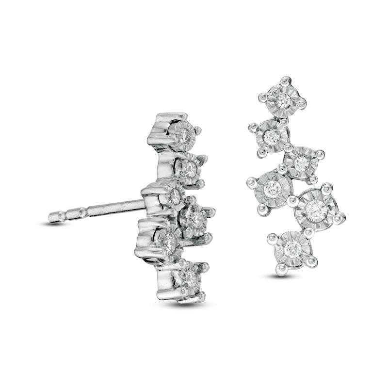 0.1 CT. T.W. Diamond Scatter Stud Earrings in Sterling Silver