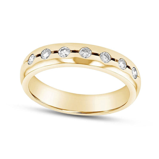 0.33 CT. T.W. Natural Diamond Wedding Band in Solid 14K Gold (H/SI2)