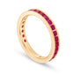 Certified Ruby Eternity Band in Solid 14K Gold
