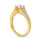 0.88 CT. T.W. Natural Diamond Antique Vintage-Style Engagement Ring in Solid 14K Gold