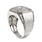 Men's 2.0 CT. T.W. Composite Natural Diamond Octagon Ring in Solid 10K White Gold - Size 10