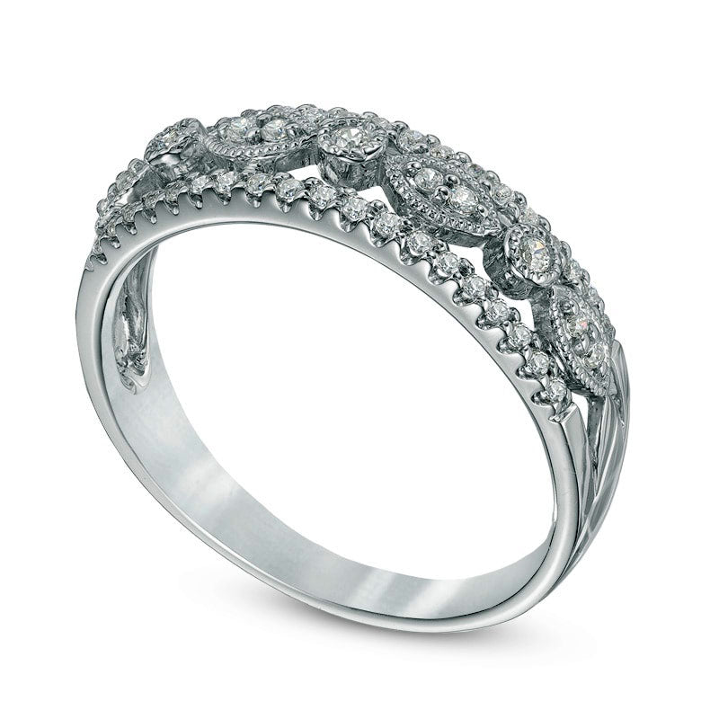 0.20 CT. T.W. Natural Diamond Band in Solid 10K White Gold