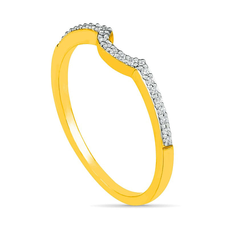 0.33 CT. T.W. Composite Natural Diamond Bridal Engagement Ring Set in Solid 10K Yellow Gold