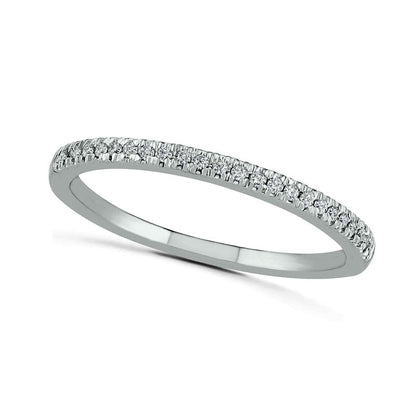 0.38 CT. T.W. Composite Natural Diamond Antique Vintage-Style Bridal Engagement Ring Set in Solid 10K White Gold