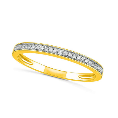 0.33 CT. T.W. Natural Diamond Flower Frame Bridal Engagement Ring Set in Solid 10K Yellow Gold