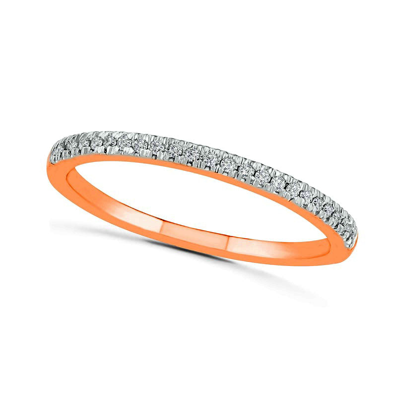 0.38 CT. T.W. Composite Natural Diamond Antique Vintage-Style Alternating Bridal Engagement Ring Set in Solid 10K Rose Gold