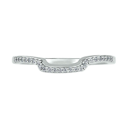 0.38 CT. T.W. Composite Natural Diamond Square Frame Split Shank Bridal Engagement Ring Set in Solid 10K White Gold