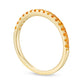 Citrine Petite Stackable Band in Solid 10K Yellow Gold