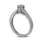 0.63 CT. T.W. Natural Diamond Engagement Ring in Solid 14K White Gold