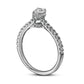 0.75 CT. T.W. Pear-Shaped Natural Diamond Engagement Ring in Solid 14K White Gold