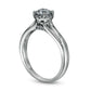 0.75 CT. T.W. Natural Diamond Frame Engagement Ring in Solid 14K White Gold (I/I2)