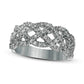 0.75 CT. T.W. Natural Diamond Loose Braid Ring in Solid 10K White Gold