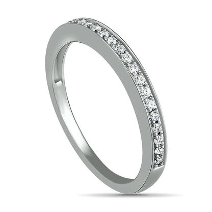 0.75 CT. T.W. Composite Cushion Natural Diamond Frame Antique Vintage-Style Bridal Engagement Ring Set in Solid 10K White Gold