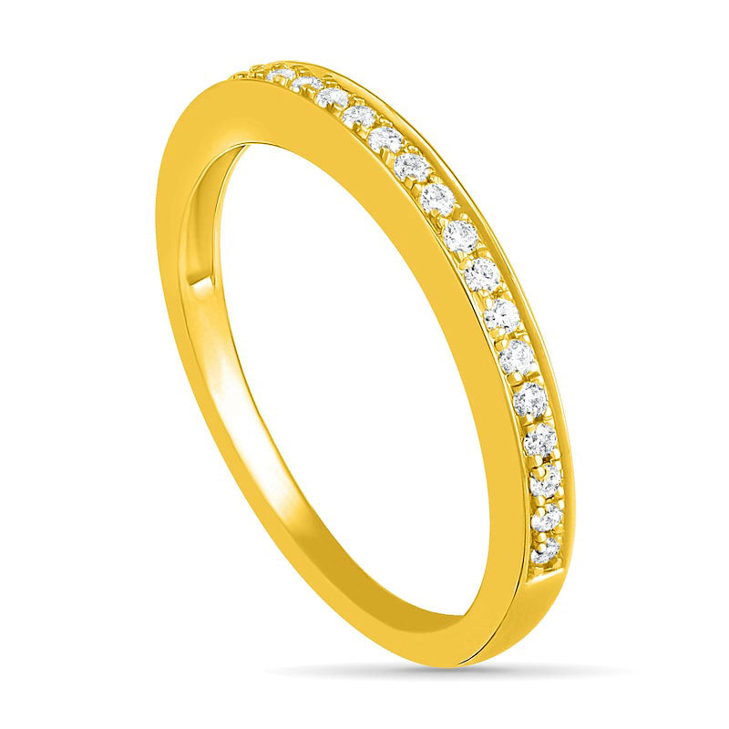 0.75 CT. T.W. Composite Cushion Natural Diamond Frame Antique Vintage-Style Bridal Engagement Ring Set in Solid 10K Yellow Gold