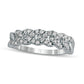 0.38 CT. T.W. Natural Diamond Cuban Curb Chain Link Stackable Anniversary Band in Solid 10K White Gold