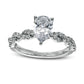 2.0 CT. T.W. Certified Lab-Created Pear-Shaped Diamond Twist Shank Engagement Ring in Solid 14K White Gold (F/VS2)