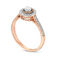 0.33 CT. T.W. Natural Diamond Frame Antique Vintage-Style Engagement Ring in Solid 10K Rose Gold