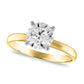 2.0 CT. Certified Natural Clarity Enhanced Diamond Solitaire Engagement Ring in Solid 14K Gold (I/I2)