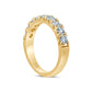 1.0 CT. T.W. Natural Diamond Nine Stone Anniversary Band in Solid 14K Gold