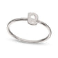 Lowercase Initial Stackable Ring in Sterling Silver (1 Letter)