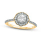 0.75 CT. T.W. Natural Diamond Frame Antique Vintage-Style Flower Engagement Ring in Solid 14K Gold (I/I2)