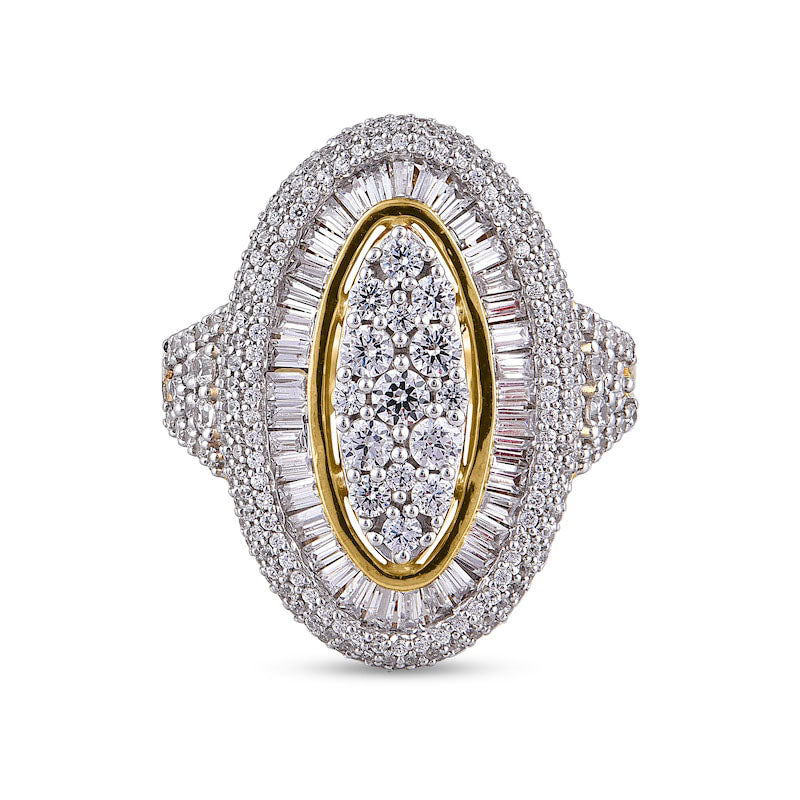 2.0 CT. T.W. Composite Marquise-Shaped Natural Diamond Ring in Solid 10K Yellow Gold