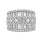 1.5 CT. T.W. Composite Natural Diamond Dome Ring in Solid 10K White Gold