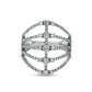 1.0 CT. T.W. Natural Diamond Multi-Row Split Shank Ring in Solid 10K White Gold