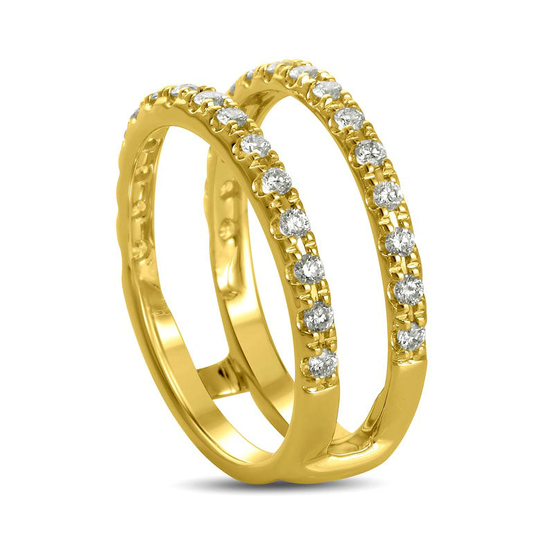 0.50 CT. T.W. Natural Diamond Guard in Solid 14K Gold