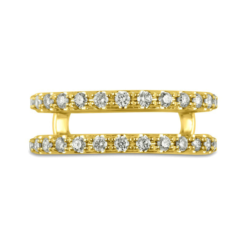 0.50 CT. T.W. Natural Diamond Guard in Solid 14K Gold