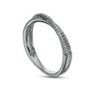 0.13 CT. T.W. Natural Diamond Orbit Criss-Cross Ring in Solid 10K White Gold