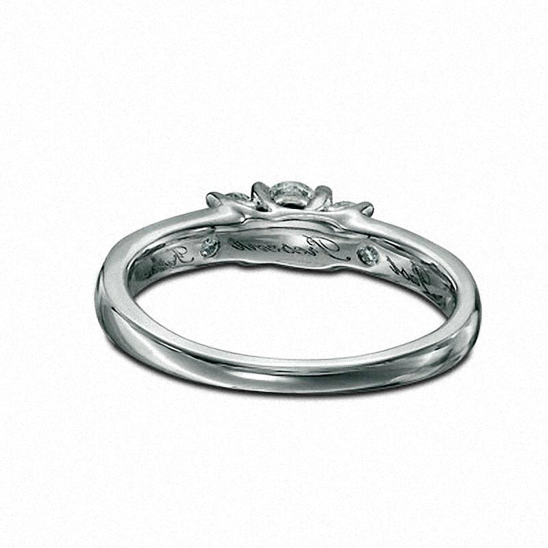 Previously Owned - 0.50 CT. T.W. Natural Diamond Three Stone Engagement Ring in Solid 10K White Gold