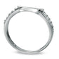 Previously Owned - Ladies' Natural Diamond Accent Wedding Band in Solid 14K White Gold