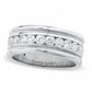 Previously Owned - Men's 1.0 CT. T.W. Natural Diamond Milgrain Band in Solid 14K White Gold